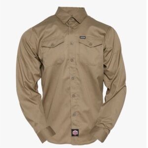 NWOT Dixxon Journeyman FR Button Up Shirt Sz LT Rugged Flame Resistant Durable